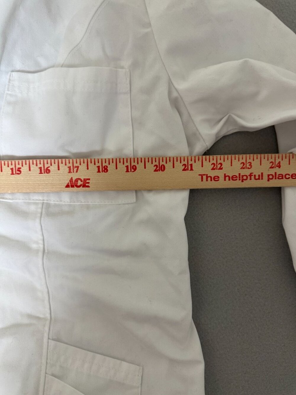 Dickies White Medical Lab Coat Womens L Button-Front Cotton/Polyester Blend - Picture 8 of 9